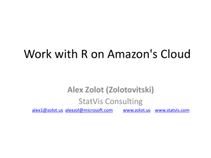 Work with R on Amazon`s Cloud