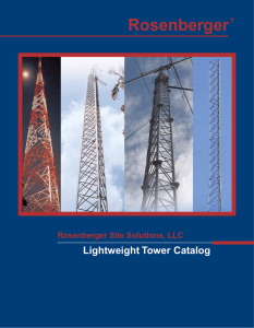 Lightweight Towers - Rosenberger Site Solutions