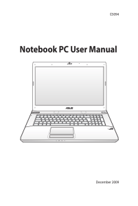 Notebook PC User Manual