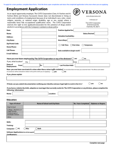Employment Application - Contact Us
