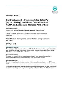 Framework for Solar PV - Meetings, agendas, and minutes