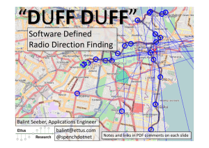 Software Defined Radio Direction Finding