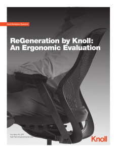 ReGeneration by Knoll: An Ergonomic Evaluation