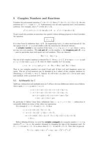 5 Complex Numbers and Functions