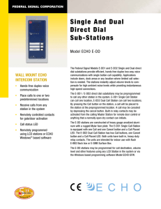 Single And Dual Direct Dial Sub-Stations
