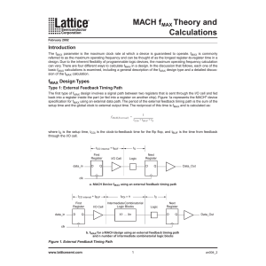 MACH Fmax Theory and Calculations