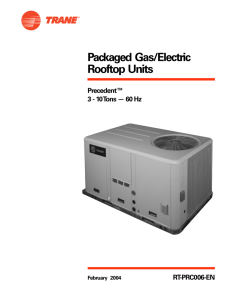 Packaged Gas/Electric Rooftop Units