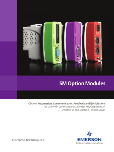 SM Option Modules - Emerson Industrial Automation