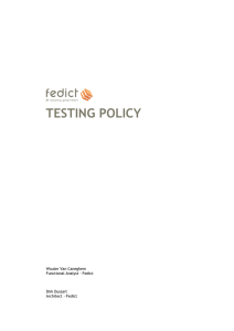 Testing Policy