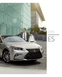 2016 Lexus ES and Lexus ES 300 Hybrid Brochure