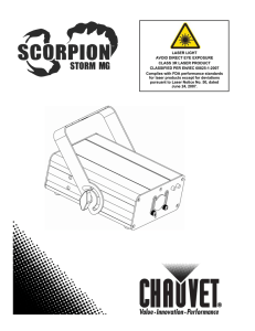 Scorpion Storm MG User Manual Rev. 7