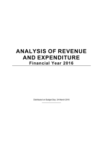 ANALYSIS OF REVENUE AND EXPENDITURE