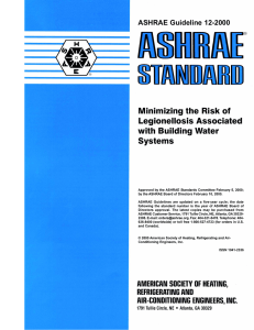 ASHRAE Guideline 12-2000 - SPX Cooling Technologies