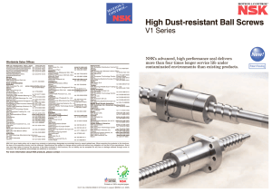 High Dust-resistant Ball Screws