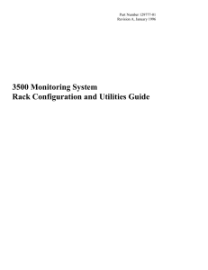 3500 Monitoring System Rack Configuration and