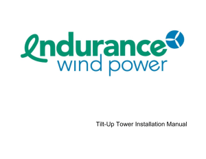 Tilt-Up Tower Installation Manual