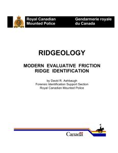 Ridgeology-Modern Evaluative Friction Ridge Identification