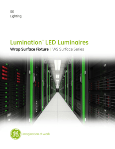 GE Lumination LED Fixtures WS Luminaire Datasheet | GE Lighting