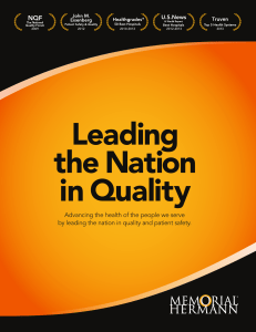 Leading The Nation In Quality