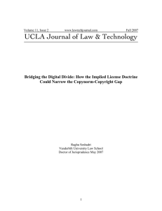 Bridging the Digital Divide: How the Implied License Doctrine Could