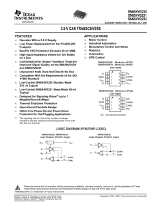 3.3 V Can Transceivers (Rev. H)