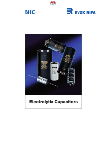 Electrolytic Capacitors Overview - Kemet - Digi-Key