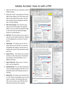 Acrobat- How to edit PDF files.pub