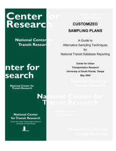 Customized Sampling Plans A Guide To Alternative Sampling