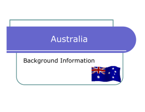 Background information about Australia