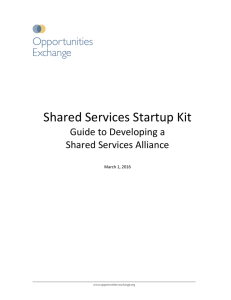 Shared Services Startup Kit