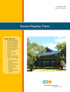 Korean Language Flagship Center