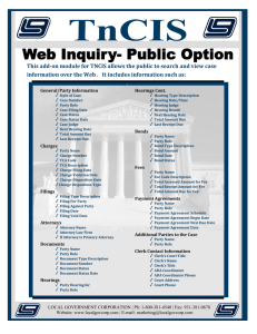 TNCIS Web Inquiry - Local Government Corporation