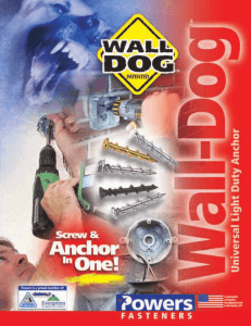 Wall Dog Catalog - Powers Fasteners