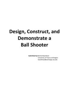 P108 - Design, Construct and Demonstrate a Ball Shooter