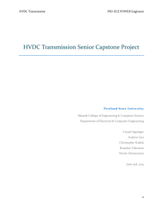 HVDC Transmission Senior Capstone Project