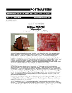 DIANA COOPER - Postmasters Gallery