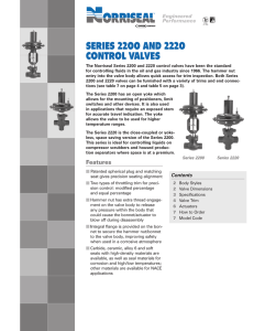 series 2200 and 2220 control valves