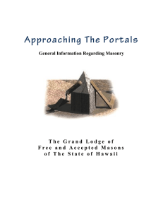 Approaching The Portals - The Official Website of Honolulu Lodge