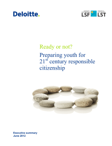 Preparing youth for 21st century responsible citizenship