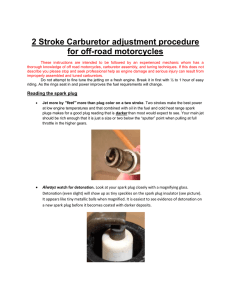2 Stroke Carburetor adjustment procedure for off