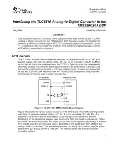 Interfacing The Tlc5510 Analog To Digital