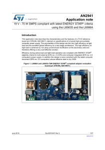 19 V - 75 W SMPS compliant with latest ENERGY STAR® criteria