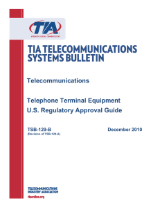 TIA/TSB-129-B Draft 4.3 - Telecommunications Industry Association