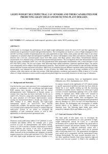 Nebiker-Light-weight multispectral UAV sensors and their