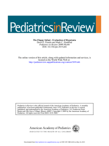 The Floppy Infant. - Pediatrics Clerkship | The University of Chicago