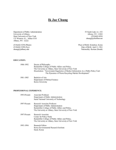 chung resume - University at Albany