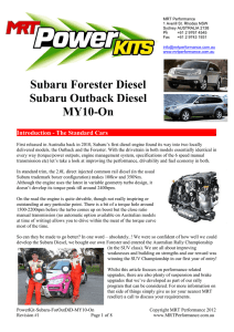 Subaru Forester Diesel Subaru Outback Diesel