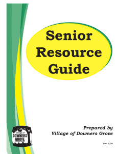 Senior Resource Guide - Village of Downers Grove