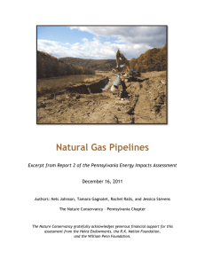 Natural Gas Pipelines - The Nature Conservancy