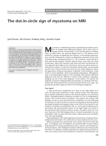 The dot-in-circle sign of mycetoma on MRI
